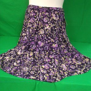 LuLaRoe Purple Flowered Skirt
